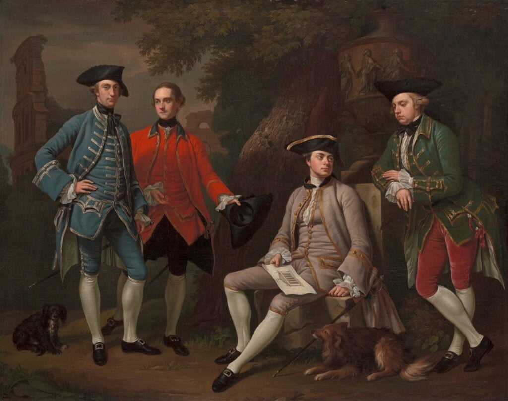 An 18 Century painting of gentlemen